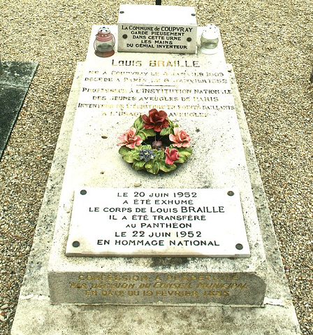Tombe de Louis Braille  Coupvray